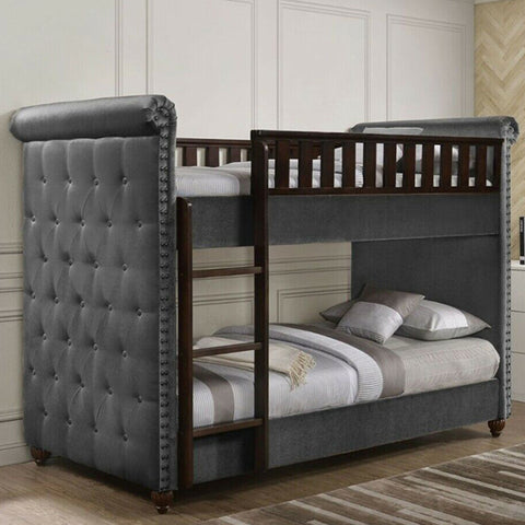 Bunk beds crushed deals velvet